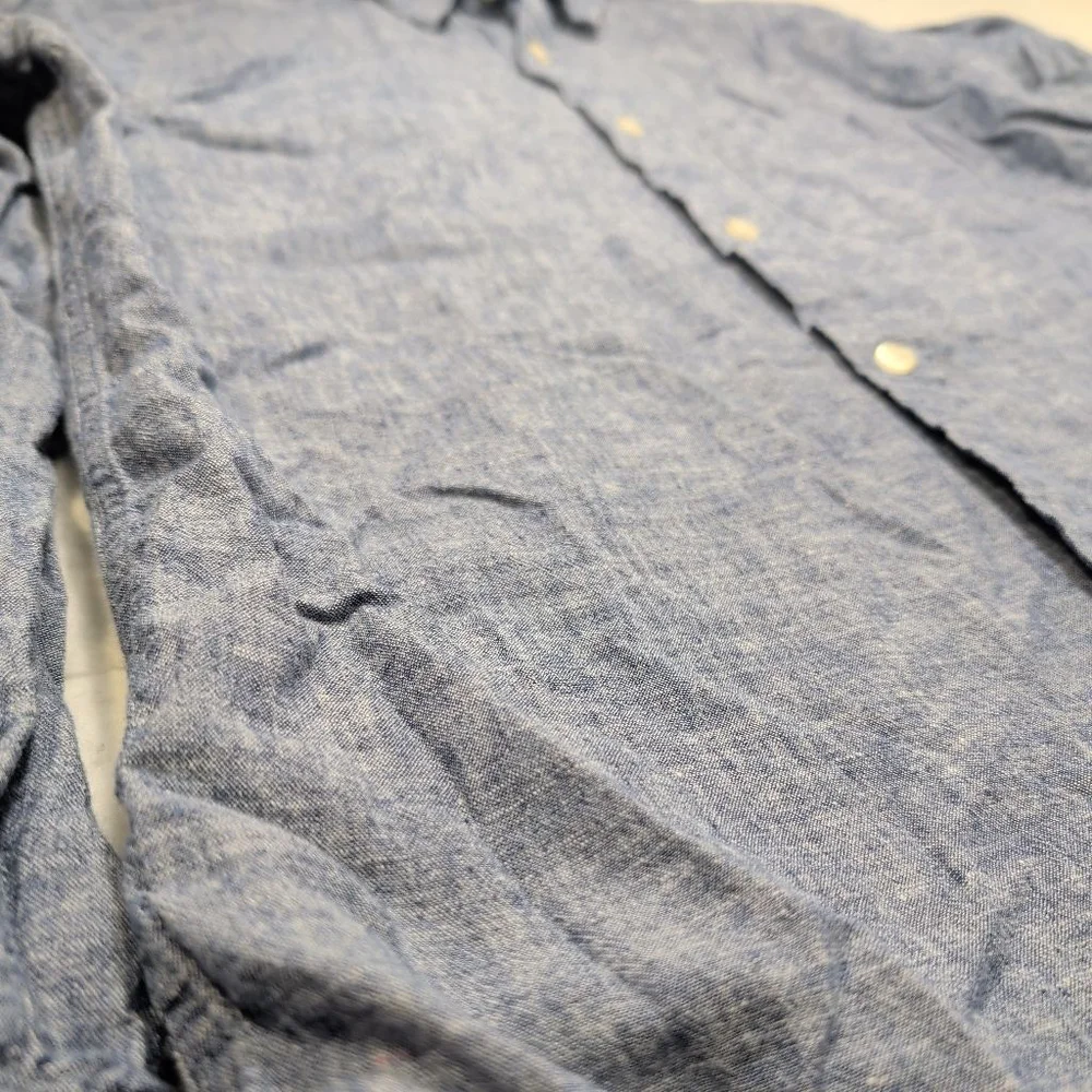 Men's Banana Republic Blue Casual Button Down Shirt M